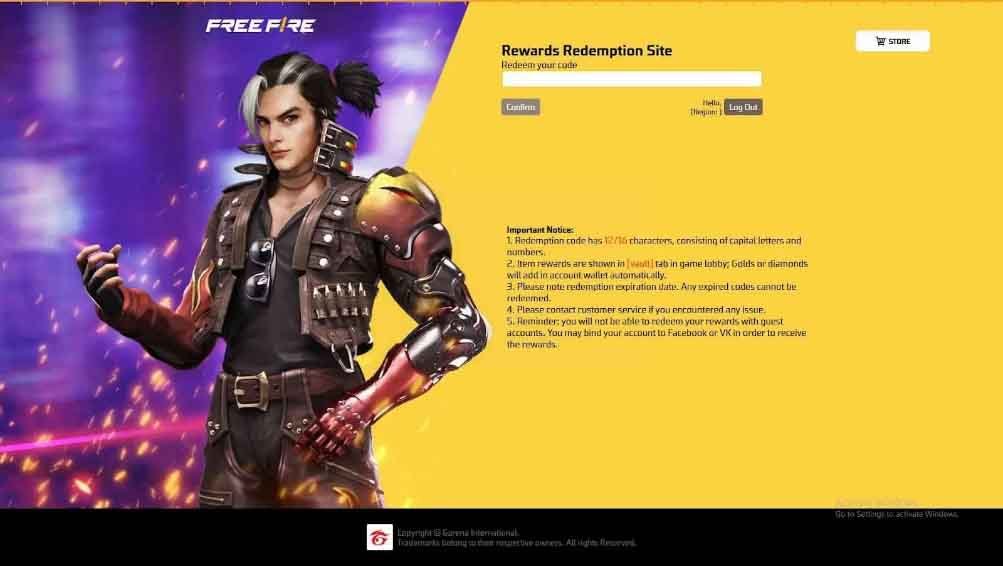 แลกโค้ดเพชร Free Fire